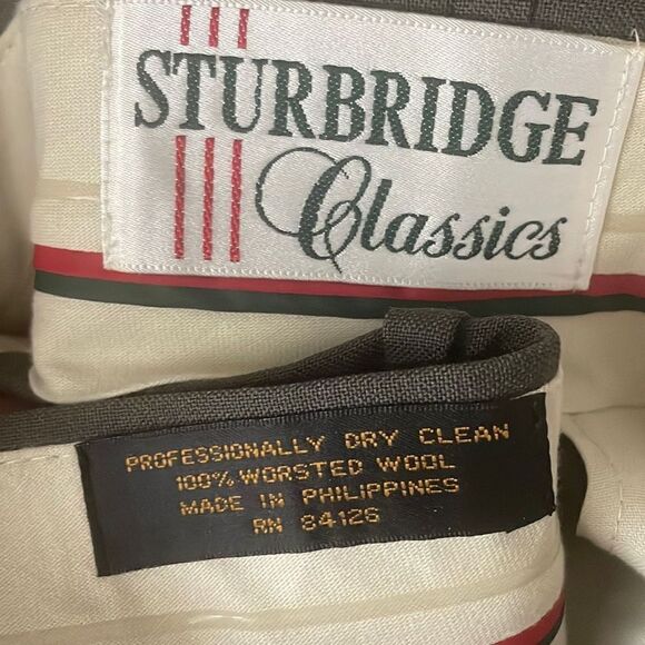 Sturbridge Classics Men’s 100% Worsted Wool Dress Pants sz W… - Picture 10 of 11